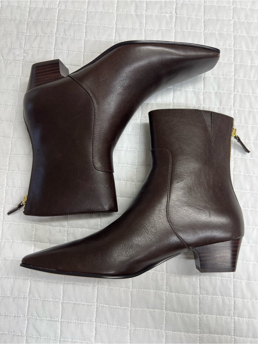 Madewell The Lexie Ankle Boot in Turkish Coffee Brown Leather Size 8 NWOB - Picture 10 of 16